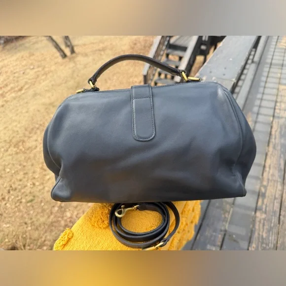 Vintage Coach 4113 Hudson Doctor Satchel, Navy - Picture 3 of 9